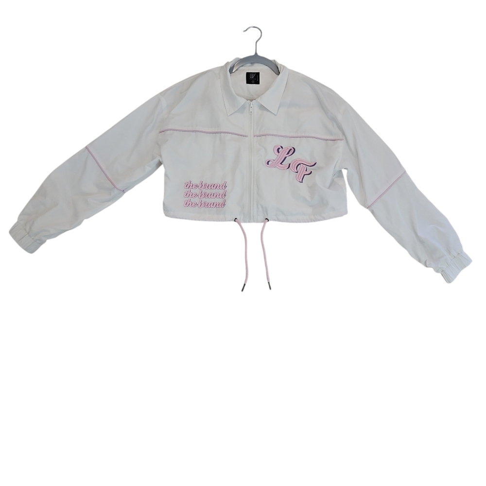 LF White Jacket with Pink Details